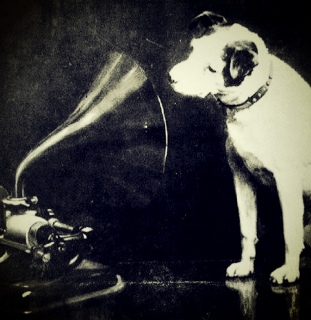 ビクター犬、ニッパーは音楽を聴いている？！